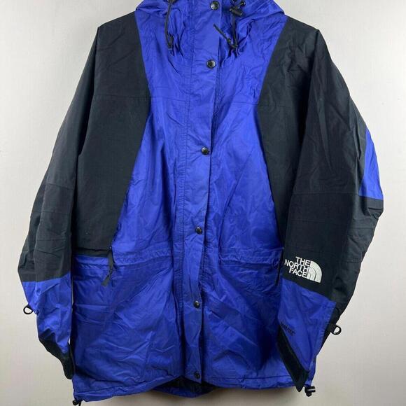 Vintage The North Face Gore-Tex Mountain Light Ski Jacket Purple Black Size L - Picture 1 of 6